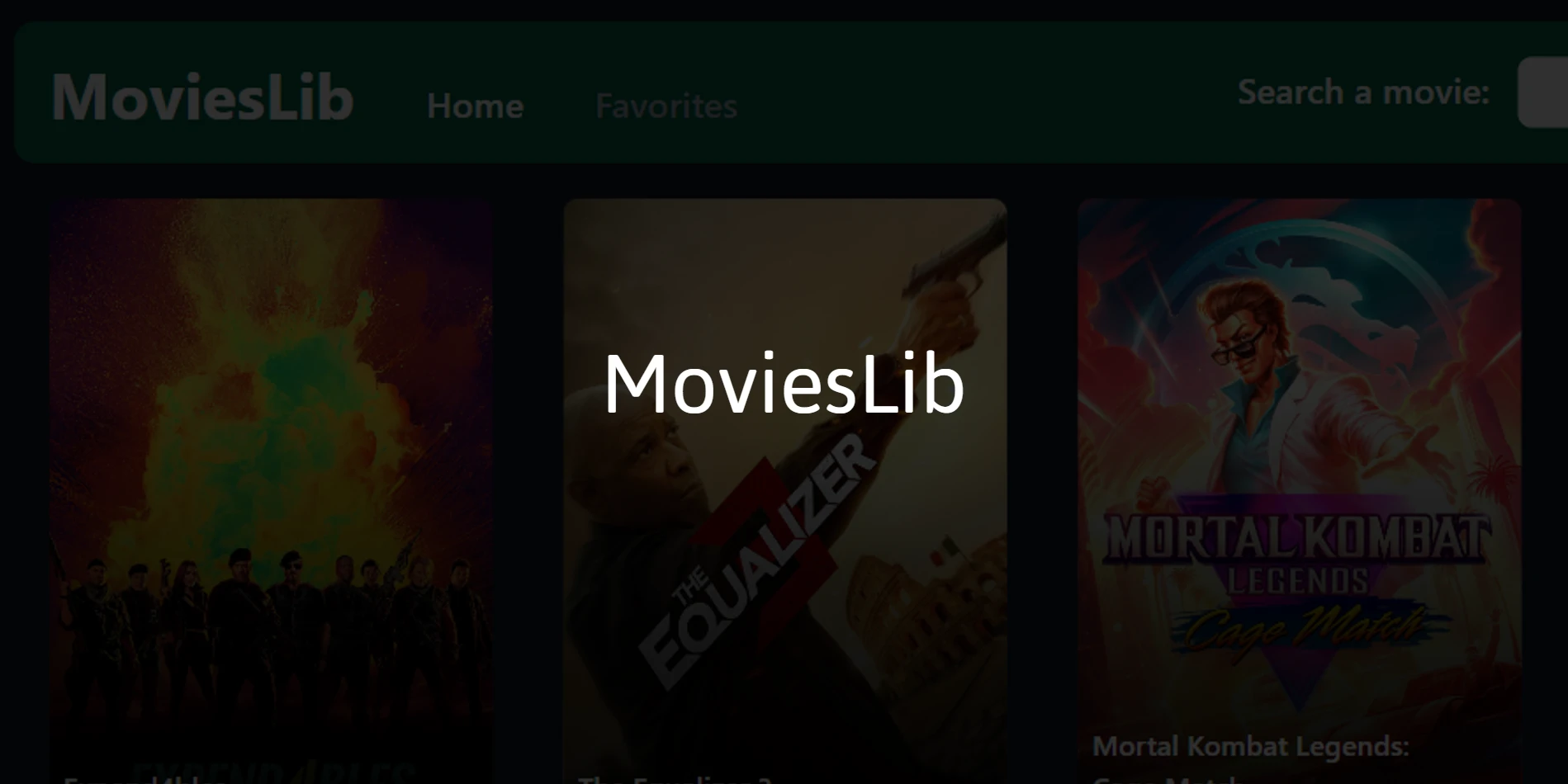 Movies Lib - Project as part of my training